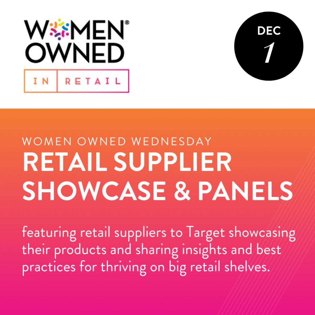 Showcase featuring retail suppliers to Target showcasing their products and sharing insights and best practices for big retail shelves.