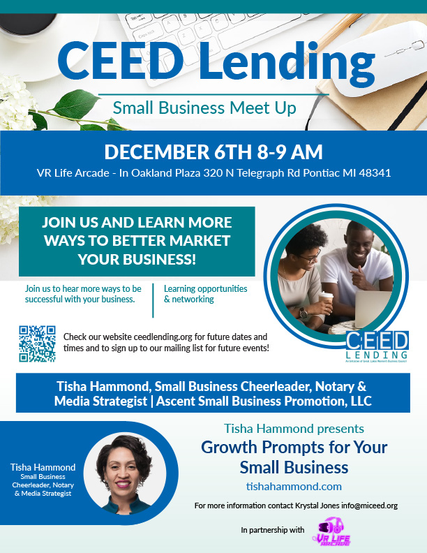 CEED Lending Small Business Meet Up 11-6-2022