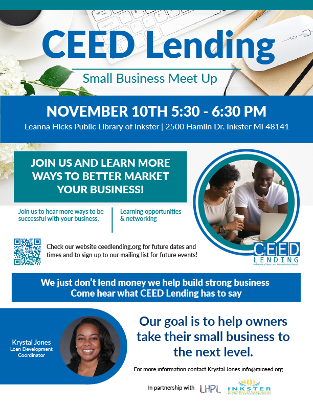 CEED Business Meet Up Lending 11-10-2022