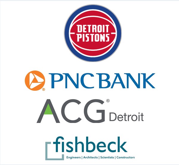 Sponsors, Detroit Pistons, PNC BANK, ACG Detroit, fishbeck