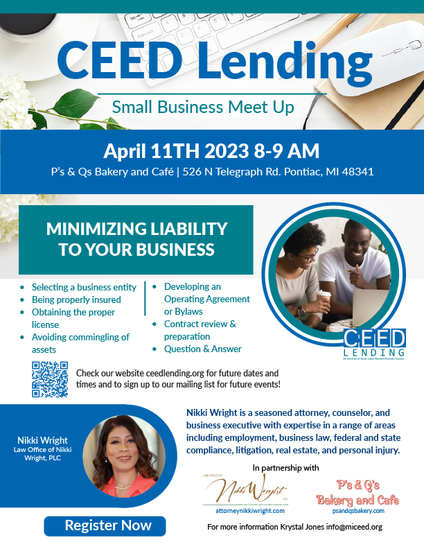 CEED Lending Small Business Meet Up April