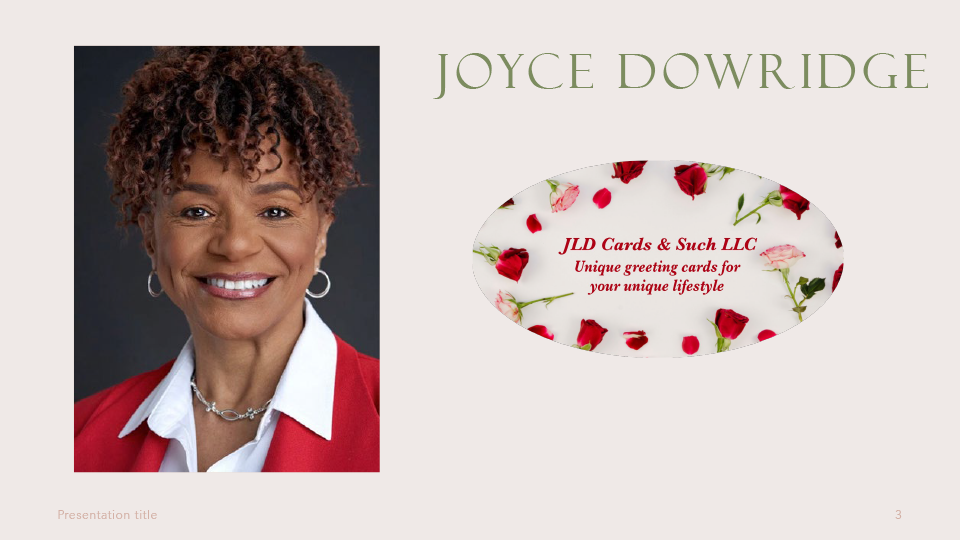 Joyce Dowridge | JLD Cards and Such