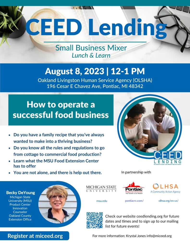 CEED Business Meet Up Lending August