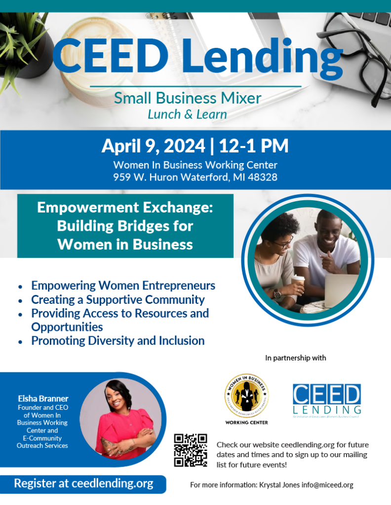 CEED Small Business Mixer EishaBanner.4 9 2024