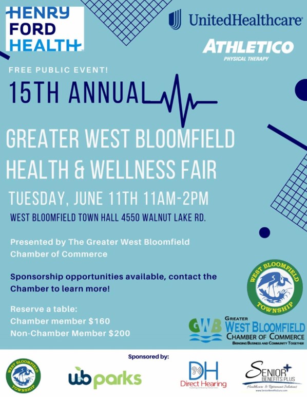 15th Annual West Bloomfield Health and Wellness Fair