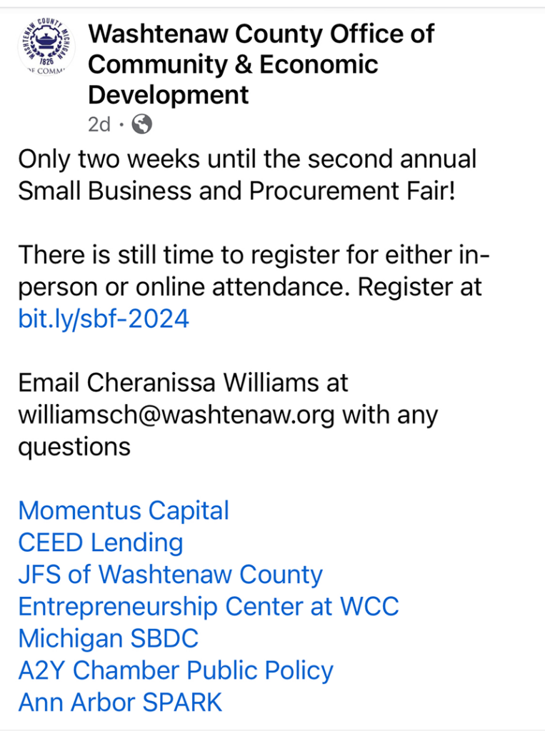 Small Business And Procurement Fair